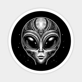 Cosmic Entity - Alien Art T-Shirt Magnet
